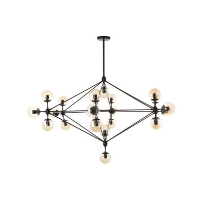 Kane 21 - Light Black Geometric Pendant
