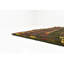 Tapis de zone en laine vert 4 pi 2 po x 4 pi 4 po one-of-kind-noué la main Earley