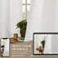 Rideaux semi-transparents texturés en lin mélangé froissé de style campagne neutre pour salon / chambre à coucher Darpes-1110449503-1110449502