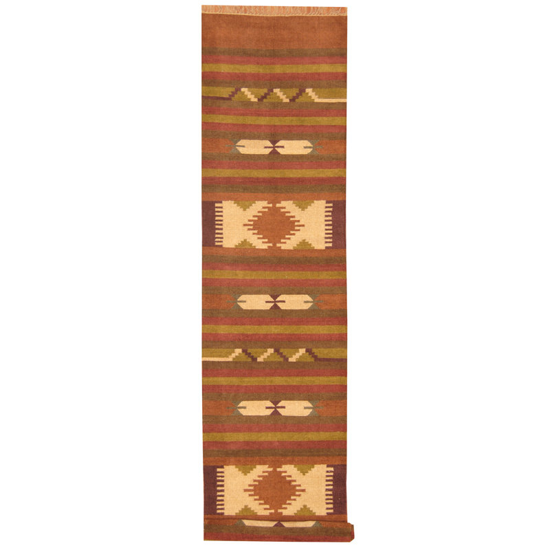 Barkhamsted Wool Striped Indoor Rug, Runner 2'6" x 12'
