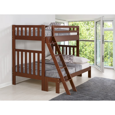 Reasor Twin Over Full Solid Wooden Brazilian Pine Bunk Bed