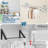 Foldable Wall Mounted Clothes Rack- Double 44'' Long Rod & 2 Thick Bases