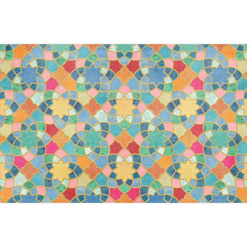 Peel & Stick Geometric Border, 108" L x 168" W