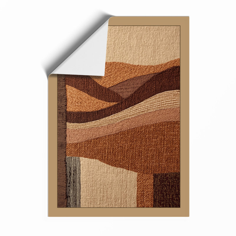 Warm Geometry Abstract - Framed Print, Unframed, A3 - 42.0 x 29.7 cm