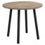 Petite table de salle à manger à 3 abattants, métal noir, finition taupe, table 3, essentiel pour la cuisine