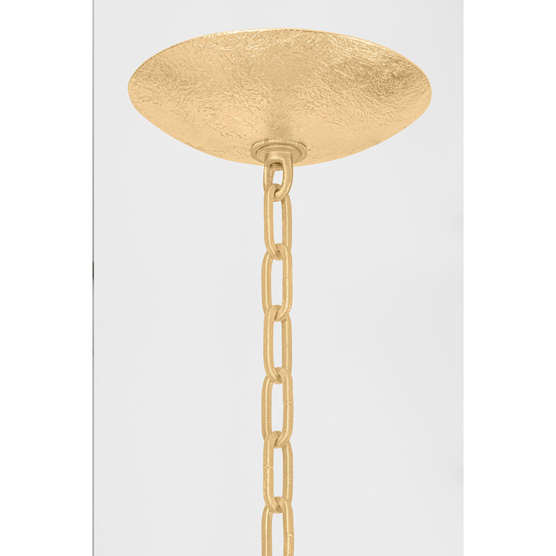 Lustre traditionnel 20 lumières, Feuille d'or