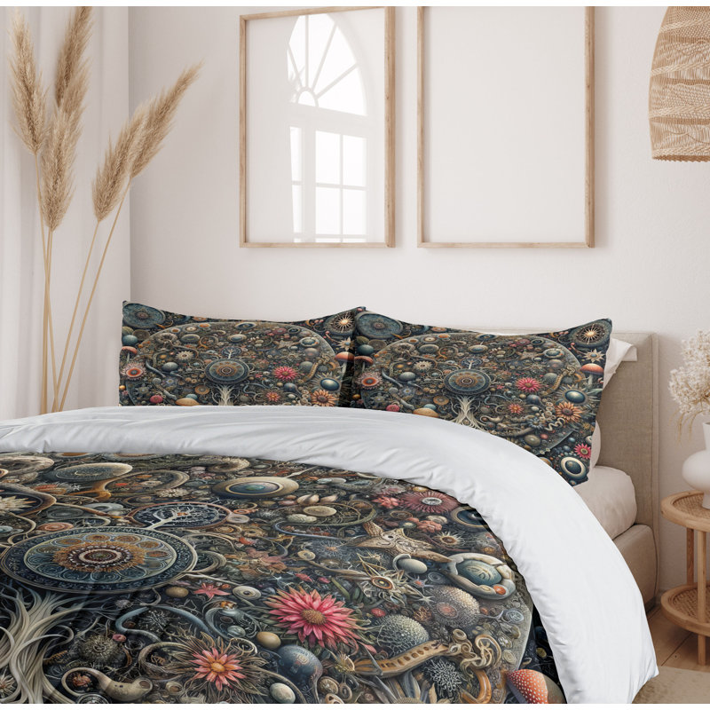 Hippie Duvet Cover, California King Duvet Cover + 2 Standard Shams