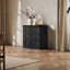 Armoire à tiroir bas, noir-273495434