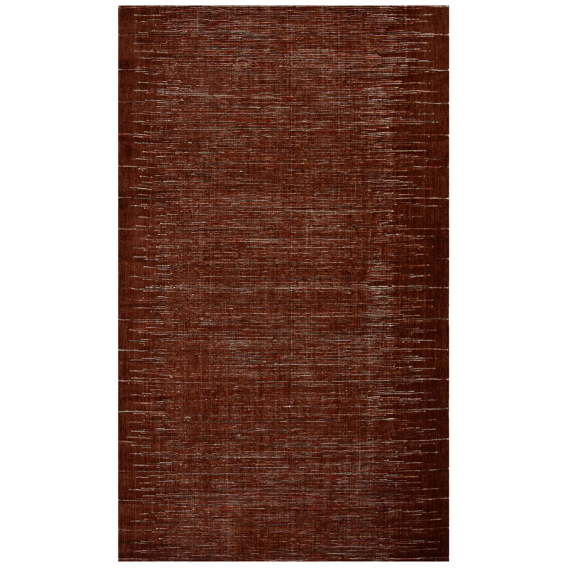 Tapis 100% laine tissé à la main, Rectangle 7 pi 9 po x 9 pi 9 po