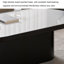 Table basse simple ovale en pierre micro-cristalline