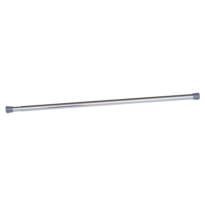 Tringle de rideau de douche à tension ajustable Classic Classic pour salle de bain, 76 po, Chrome poli