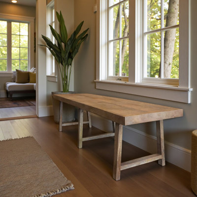 Modern Farmhouse Dining Bench