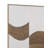 River City Framed Canvas Wall Art with Neutral Palette & Waved Checkered