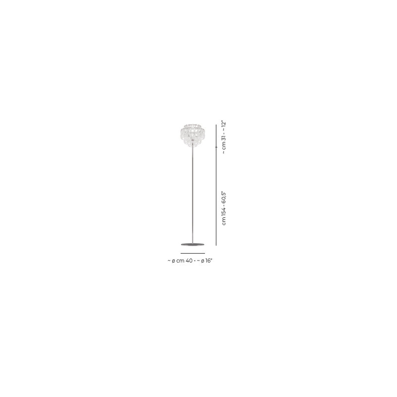 Giogali Floor Lamp Crystal Amber Matt Bronze 1 E26 Ul 1, Glossy Chrome, White
