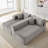 110" Modular Sectional Sofa No Assembly, Compression L-Shape Floor Sectional Couch with Chaise-1966744315