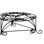 6,28 "H Élégant support pour plante en métal noir / or, 14,4 plateau - mosaïque de décoration moderne pour créer un look enchanteur