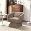 Chaise d'appoint pivotante en chenille moderne (ensemble de 4)-689267908-694370553