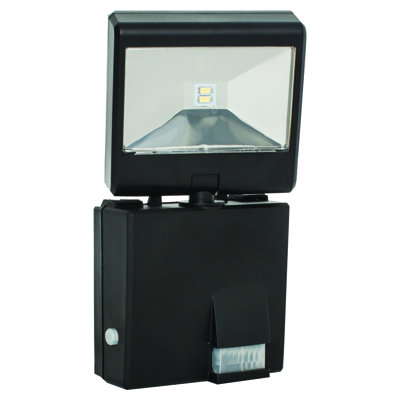 Berntson 1 - Head LED Solar Powered Dusk to Dawn Outdoor Security Spotlight with Motion Sensor and Timer