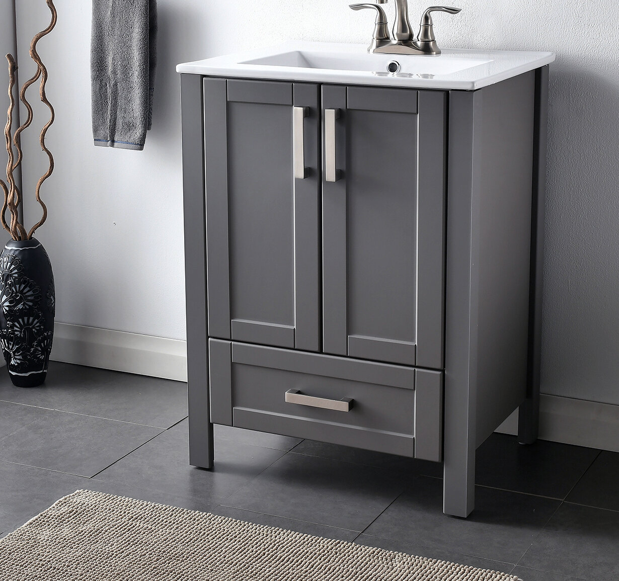 Breakwater Bay Ensemble De Meuble Lavabo Simple Po Myres Et Avis Wayfair Canada