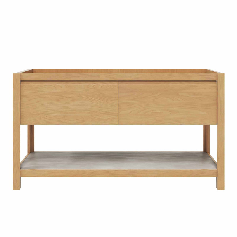 Base de meuble-lavabo simple 60 po Solace, Chêne lever de soleil