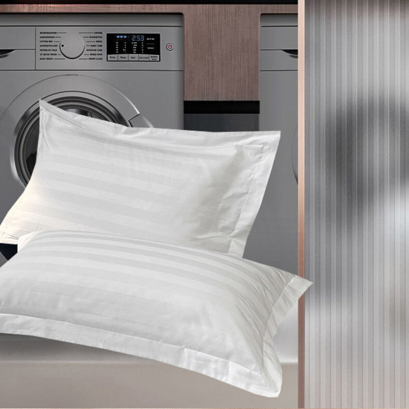 Microfiber Striped Duvet Cover with Pillowcases, King Duvet Cover + 2 Standard Pillowcases