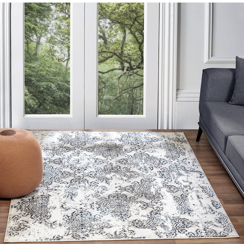 Putnam Damask Area Rug, Rectangle 120 x 170cm