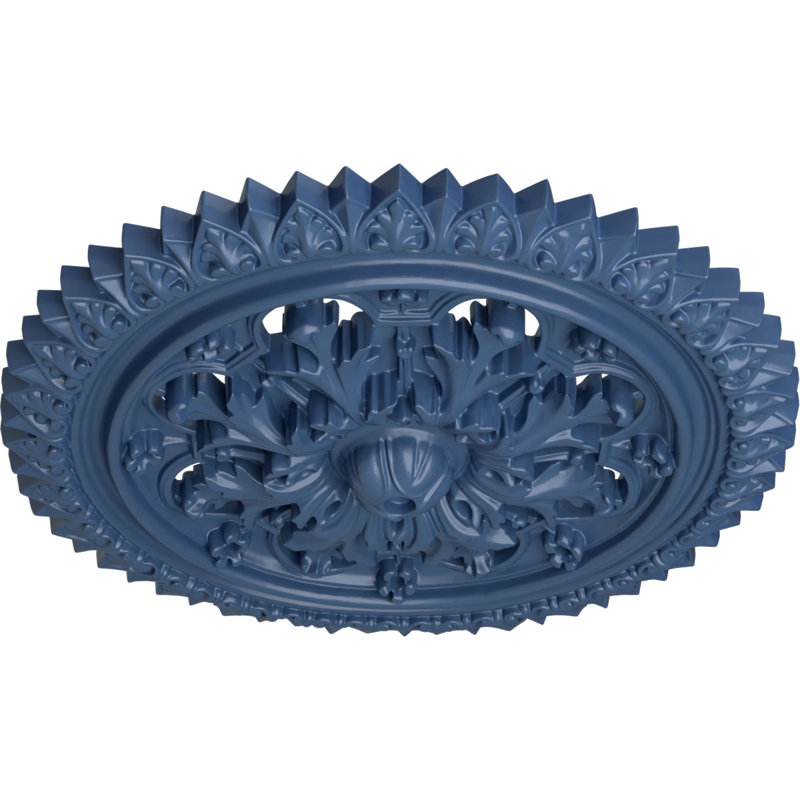 Endurathane York Ceiling Medallion, 21 5/8"OD x 2 1/2"P (Fits Canopies up to 3 5/8"), Hand-Painted Americana Finish