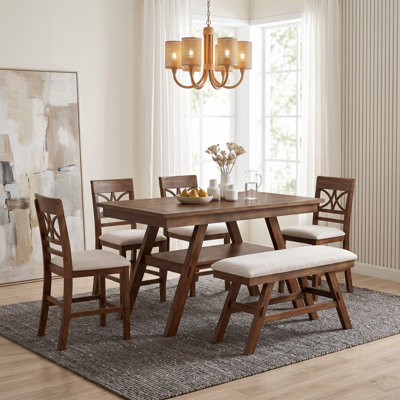 Storage Wood Dining Table Sets(must Include Both Table And Chair), Rustic Home