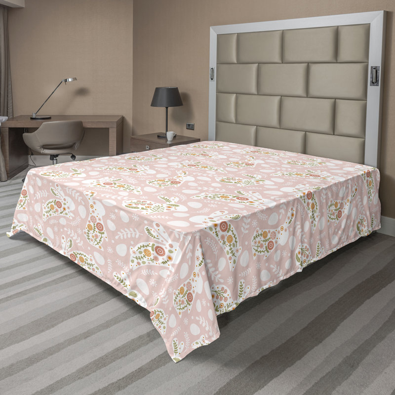Drap plat Ambesonne, Drap plat pour taille de lit très grand californi