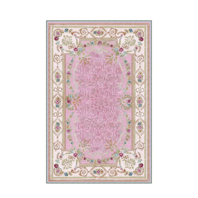 Stylish Woven Carpet, 5.2 x 7.5 Feet | 100% Polyester, 0.3 in Pile Height, Antibacterial, Non-Slip PVC Dot Underside | Machine Washable, 3D Digital Print | Perfect for Living Room, Bedroom & Home Décor