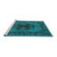Tapis oriental multicolore tissé à la machine Oriental-1748829056