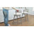 Ayala Rowan 26.6" Modern Swivel Leather Counter Stool withCurved Back and Metal Frame-690137984