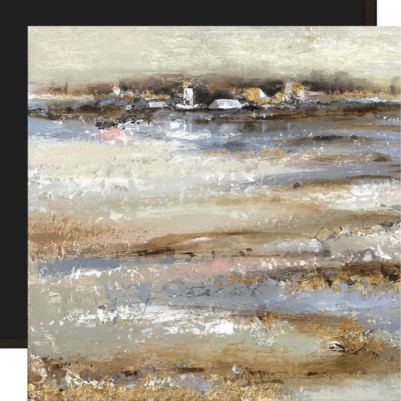 «In The Distance», reproduction de peinture à l'acrylique encadrée, H 39,5 po x l 39,5 po x P 2 po