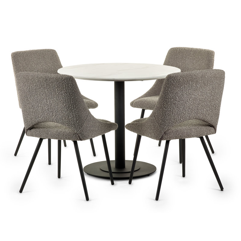 Esman 4 - Person Dining Set, Grey