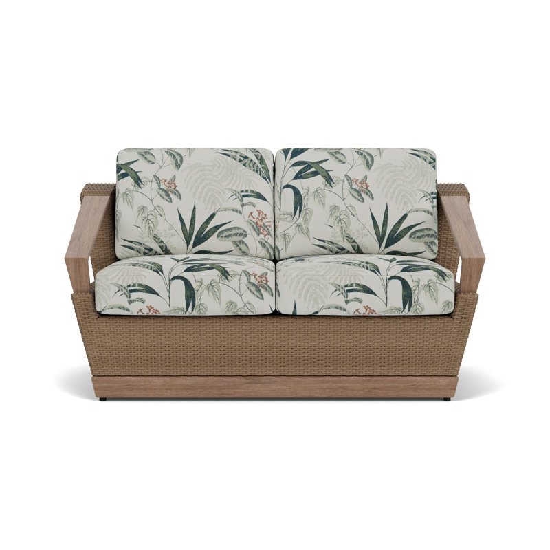 Charisma Outdoor 2 - Seat Loveseat, Delicate Botanical Sage