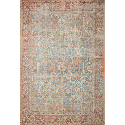 Tapis bleu Annelore
