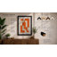 Burnt Orange Tessellation Geometric - Print-1435556690-1435556691