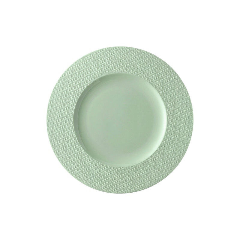 Kumi - Salad Rim Plate 9 In, Mint