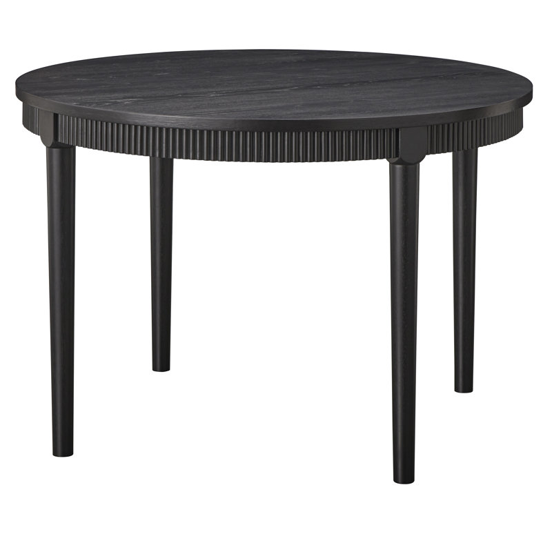 Astoria Round Dining Table, Black, 46"