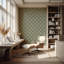 Papier peint Deco Lily - Brun clair