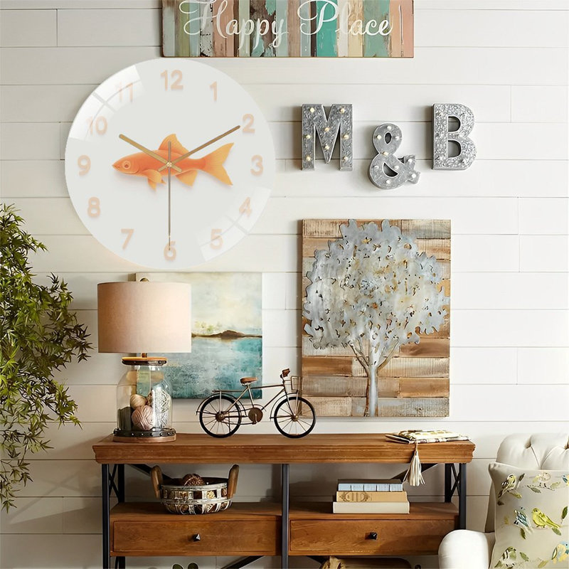 Horloge murale Fancy Goldfish