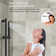 DualJetSpa 3-Function Round 10" & 6" Dual Shower Faucet System with Pressure Balancing Rough-In Valve