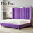 Gerasim King Bed Frame with 57" Tall Headboard, Velvet Upholstered Platform Bed, Purple-1935209612-1935209613