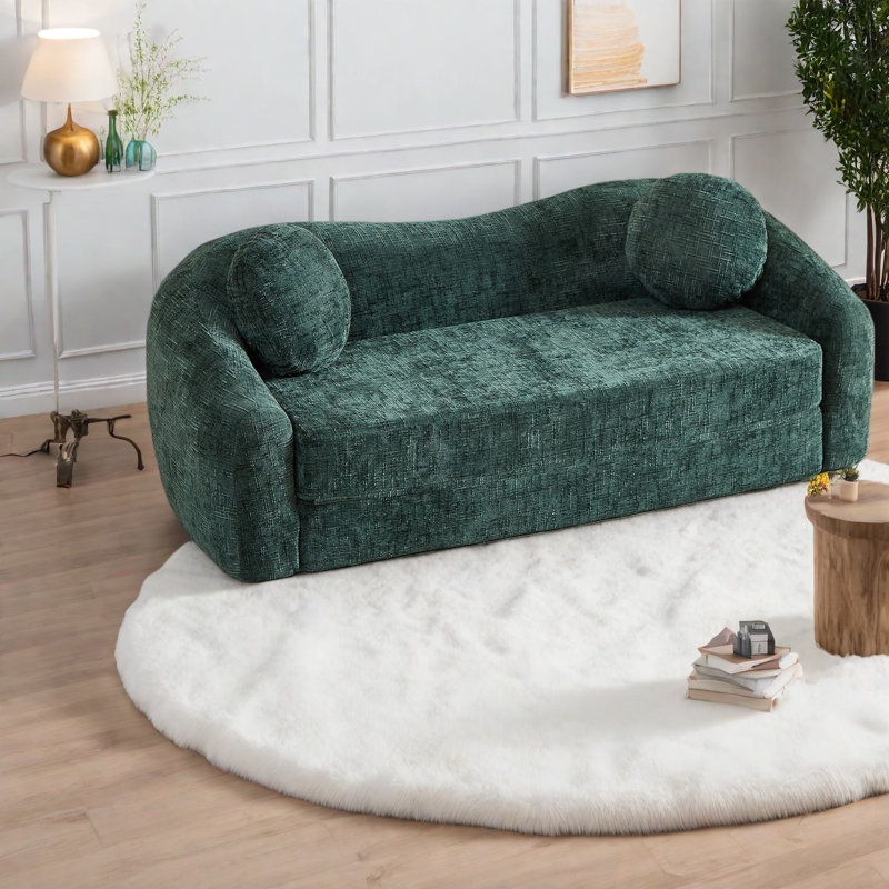 Compression Multifunctional Sofas, 86 Inch Chenille Modern Home Recliner