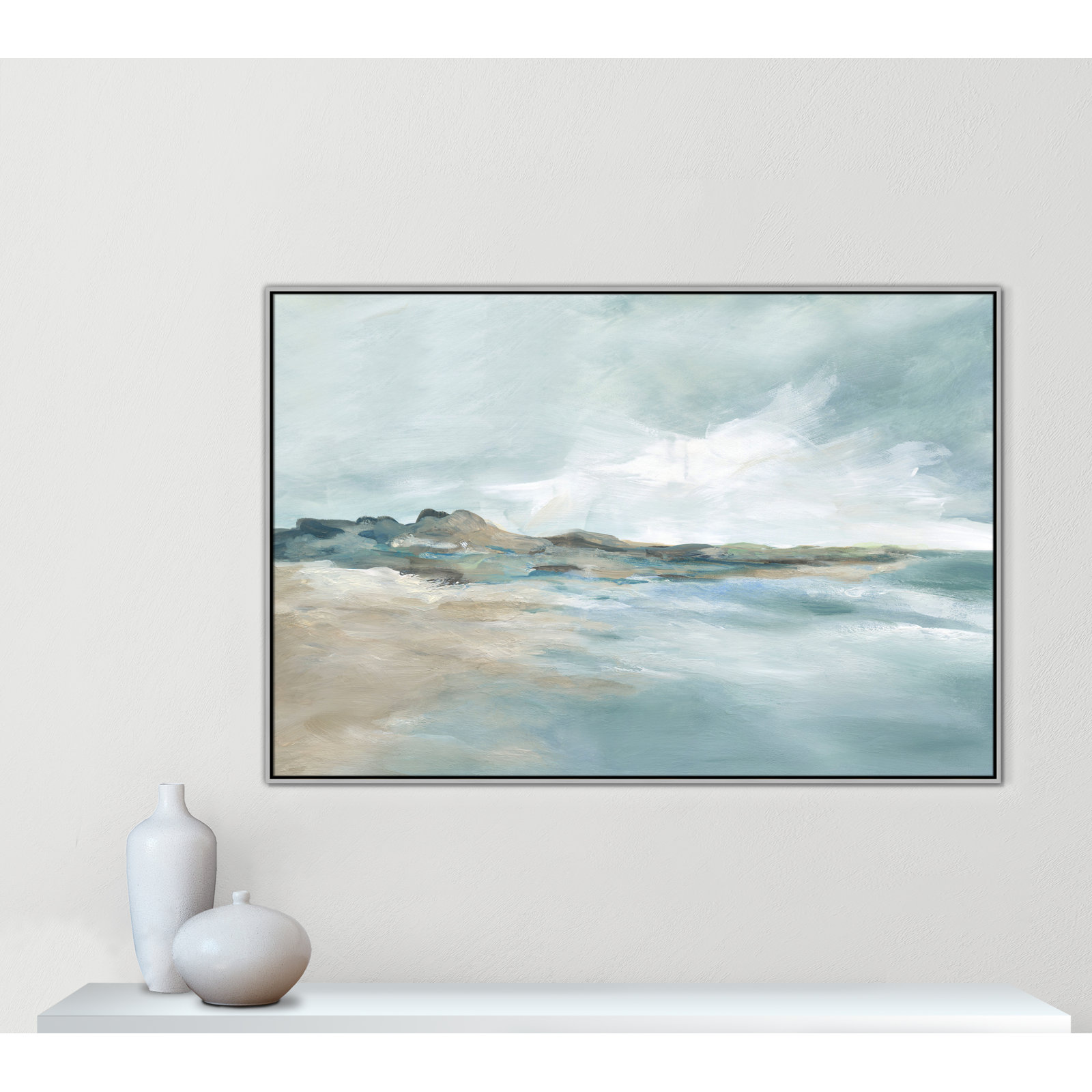 Coralie "Sandpoint" Print by Carol Robinson, Silver, 41.5" H x 61.5" W