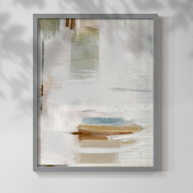 Touching Down I Framed Print - Solid Wood, 21" H x 17" W, Gray