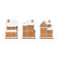 3-Piece 5.50"H Christmas Resin Gingerbread House Table Decor