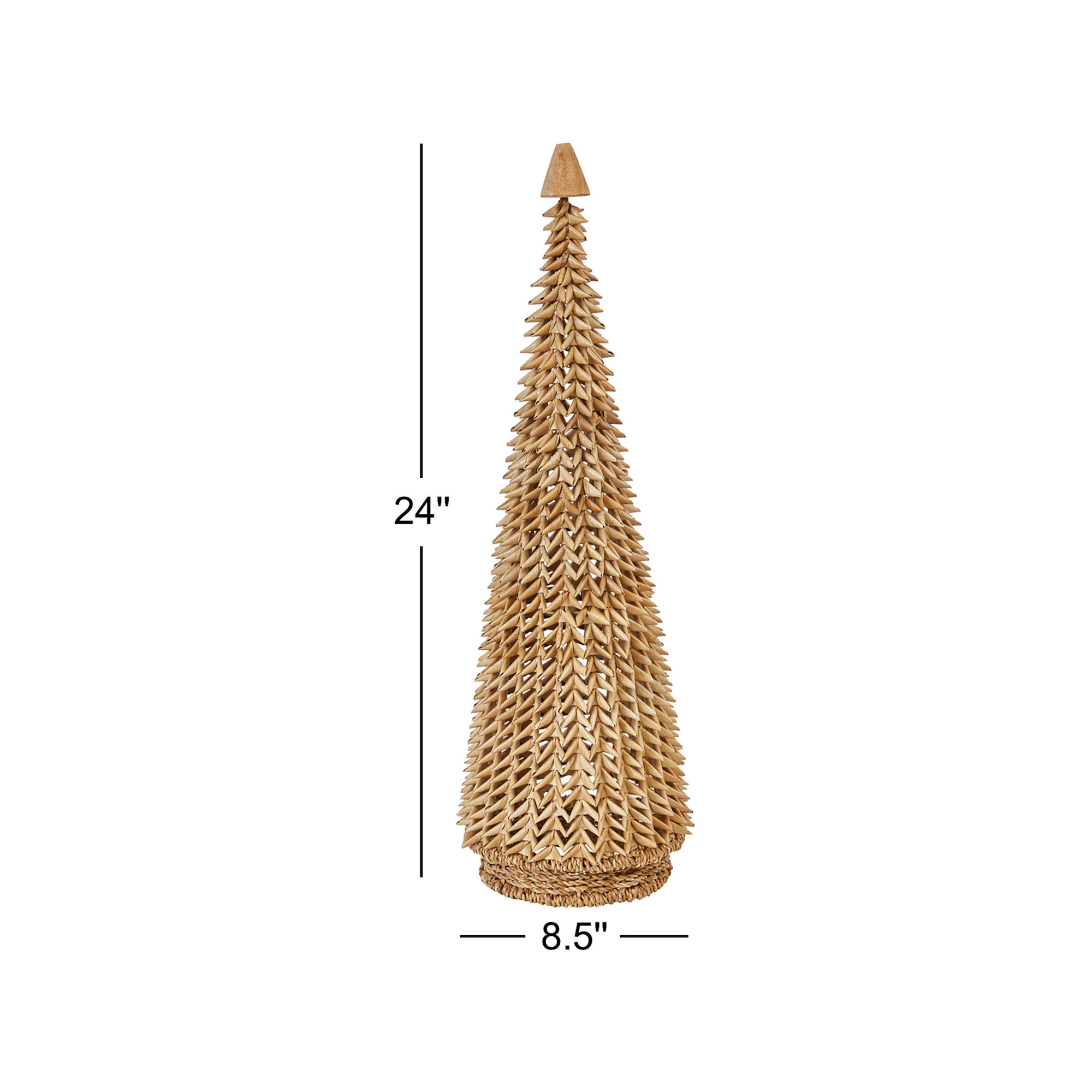 Handmade Buri Palm Cone Tree