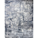 Hand Woven Wool Abstract Area Rug