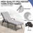 73.9" Aluminum Reclining Patio Chaise Lounge Chairs With Removable Cushions (Set Of 2 )-1079947158-1075794368
